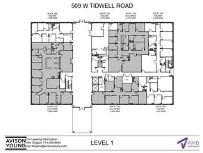 509 W Tidwell Rd, Houston, TX for lease Floor Plan- Image 2 of 2