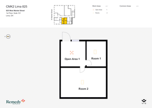 825 W Market St, Lima, OH à louer Plan d  tage- Image 1 de 4