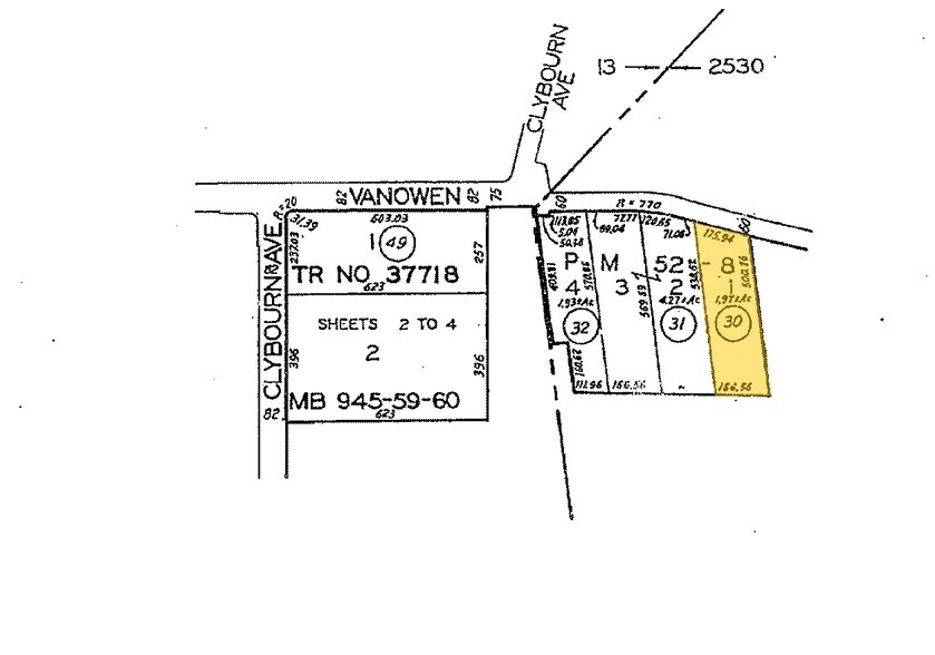 4406-4408 W Vanowen St, Burbank, CA à louer - Plan cadastral - Image 3 de 3