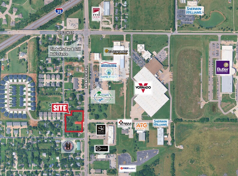 1041 N Main St, Andover, KS à vendre - Aérien - Image 2 de 3