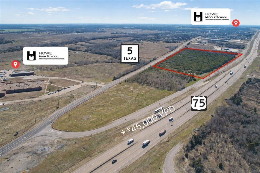 SEQ of I-75 & Ponderosa, Howe, TX à vendre - Photo du bâtiment - Image 2 de 9