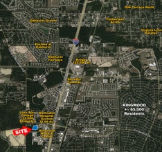 Kingwood Dr, Kingwood, TX - Aerial  map view