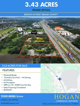 Plus de détails pour 25920 Interstate 10 W, Boerne, TX - Terrain à vendre