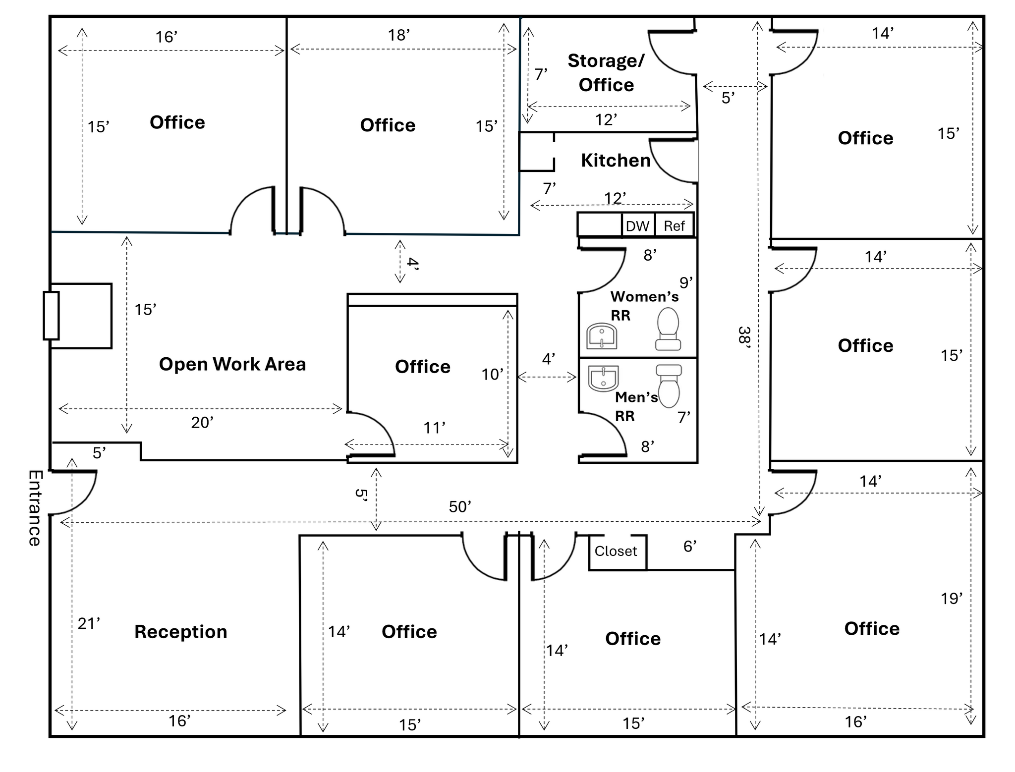 185 Pasadena Dr, Lexington, KY for lease Floor Plan- Image 1 of 1