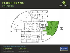 7501 Greenway Center Dr, Greenbelt, MD à louer Plan d’étage- Image 1 de 1