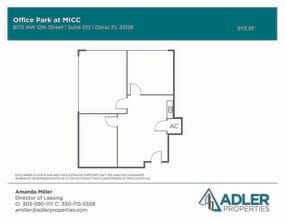 1200 NW 78th Ave, Doral, FL à louer Plan d’étage- Image 1 de 1