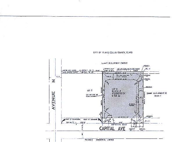1505 Capital Ave, Plano, TX à vendre - Plan cadastral - Image 2 de 2