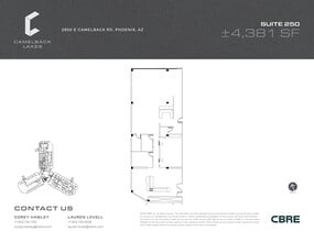 2850 E Camelback Rd, Phoenix, AZ for lease Site Plan- Image 1 of 2