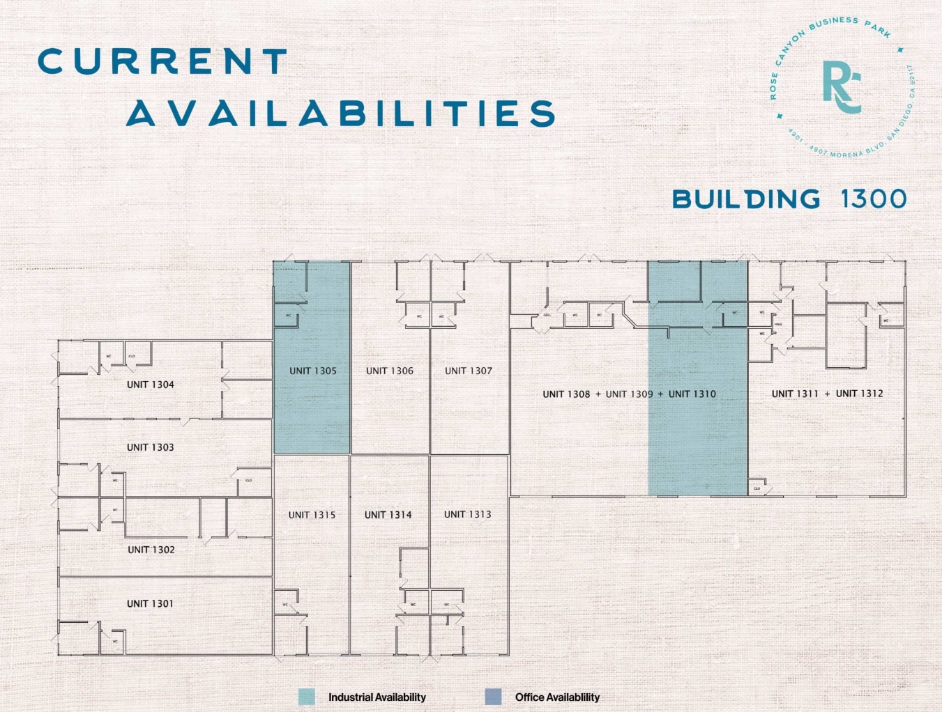 4901-4907 Morena Blvd, San Diego, CA à louer Plan d’étage- Image 1 de 1