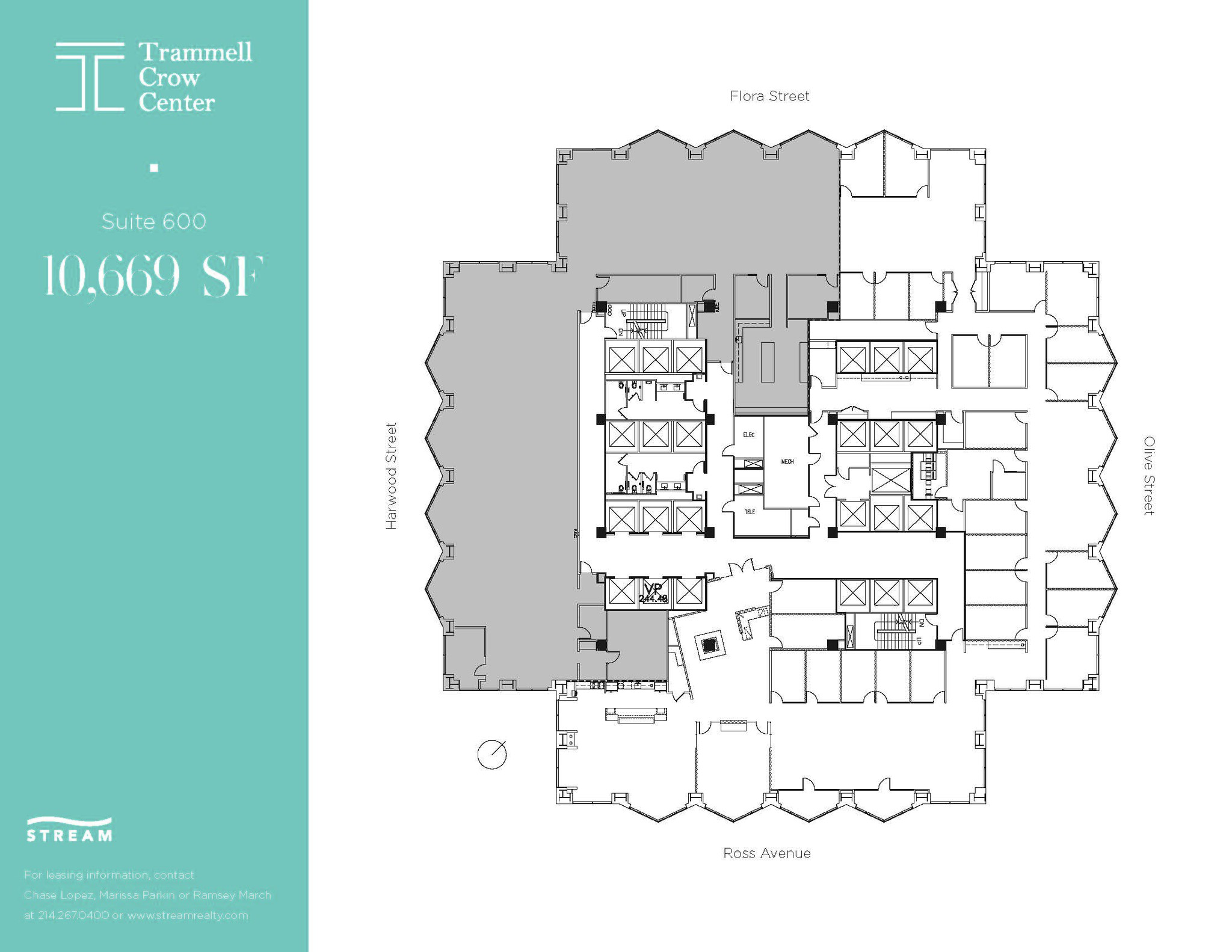 2001 Ross Ave, Dallas, TX à louer Plan d  tage- Image 1 de 1