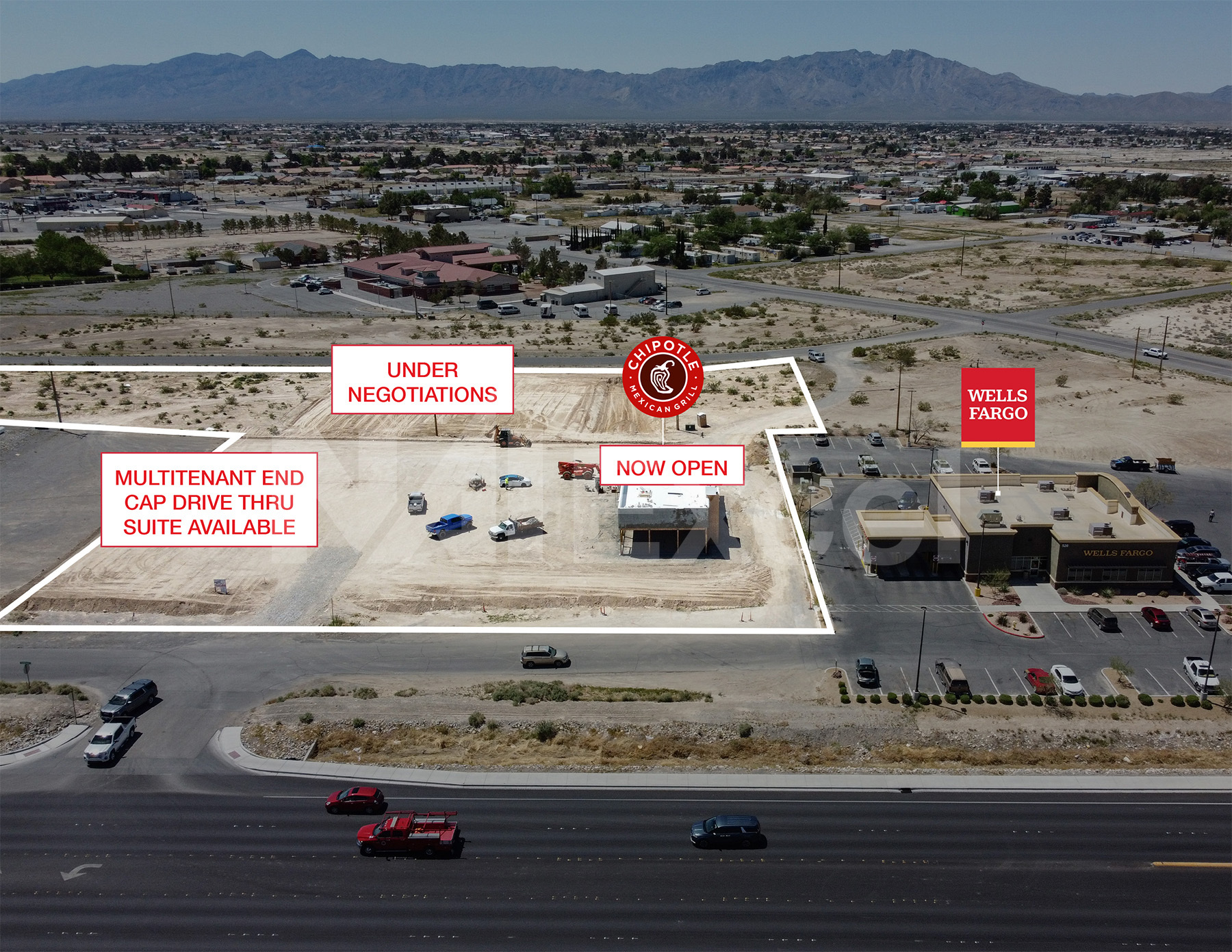 540 S NV - 160, Pahrump, NV for lease Aerial- Image 1 of 6