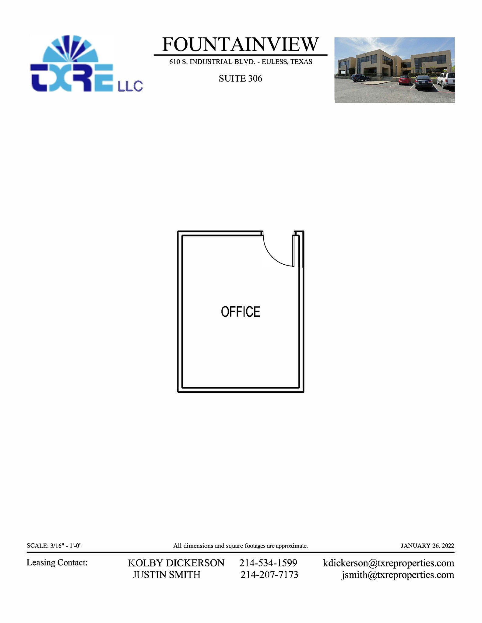 610 S Industrial Blvd, Euless, TX for lease Floor Plan- Image 1 of 1