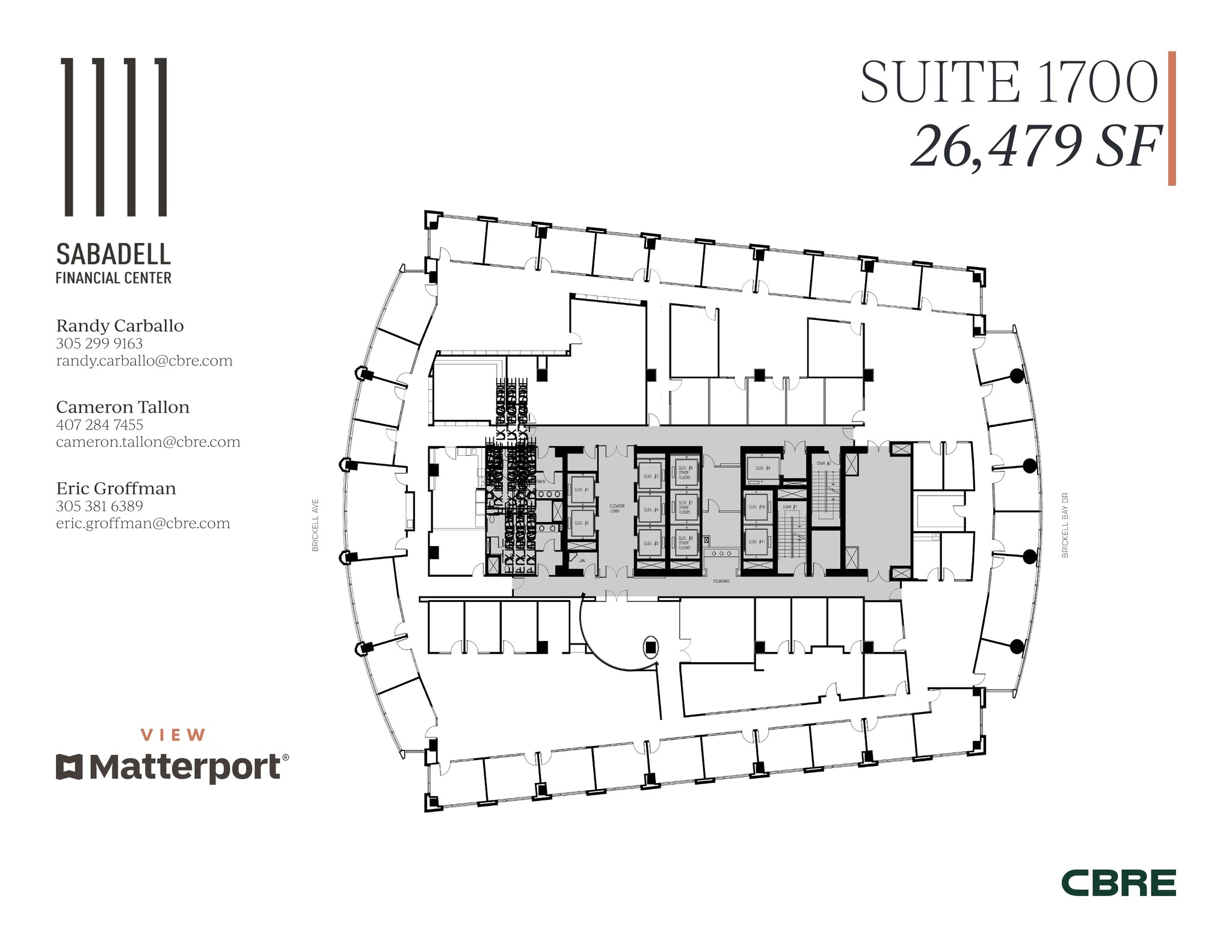 1111 Brickell Ave, Miami, FL à louer Plan de site- Image 1 de 20