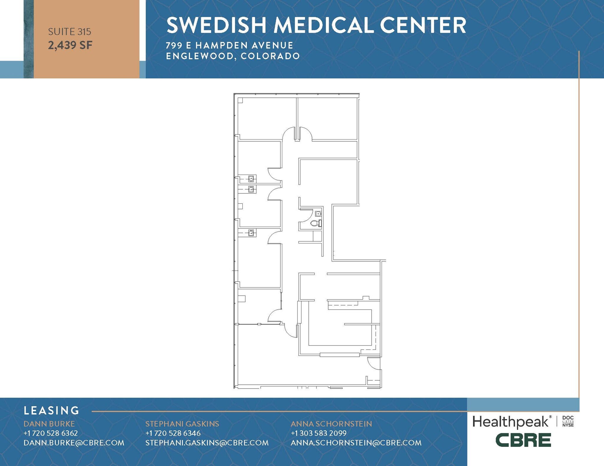 701 E Hampden Ave, Englewood, CO for lease Floor Plan- Image 1 of 1