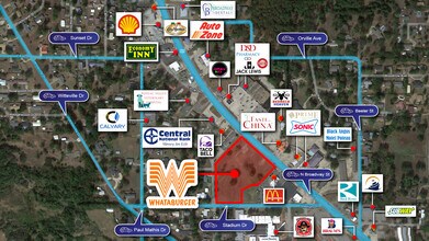 N Broadway, Poteau, OK - AÉRIEN  Vue de la carte