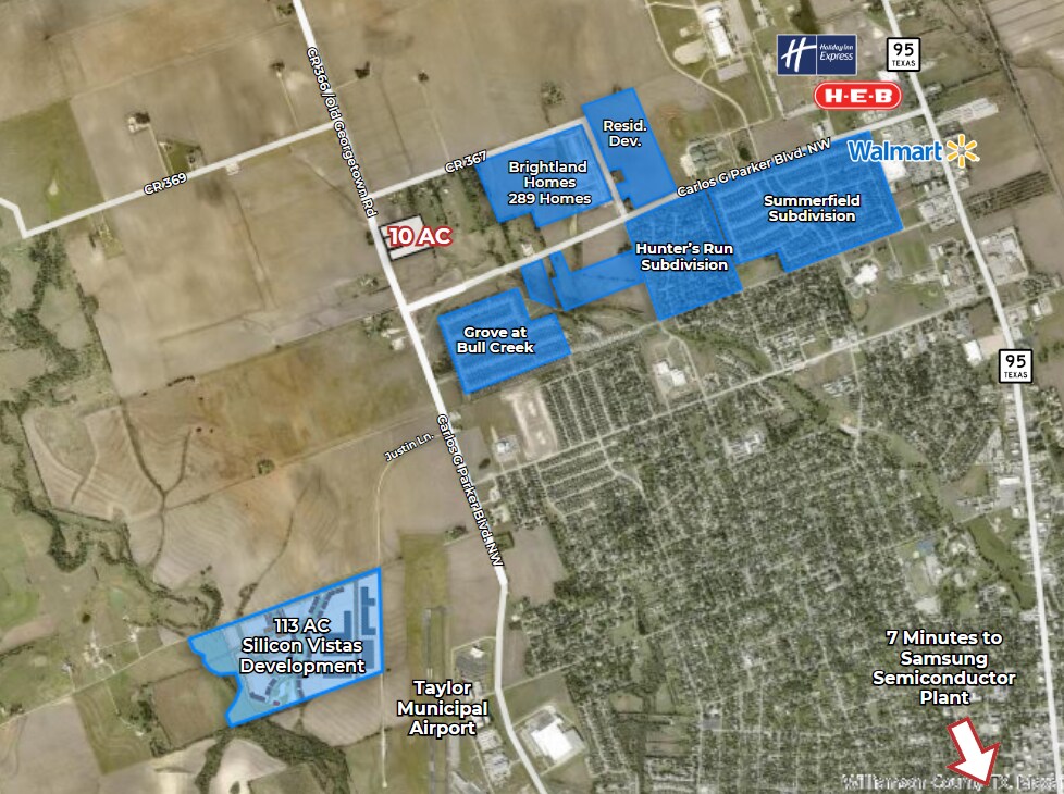 3910 Old Georgetown Rd, Taylor, TX à vendre Aérien- Image 1 de 4