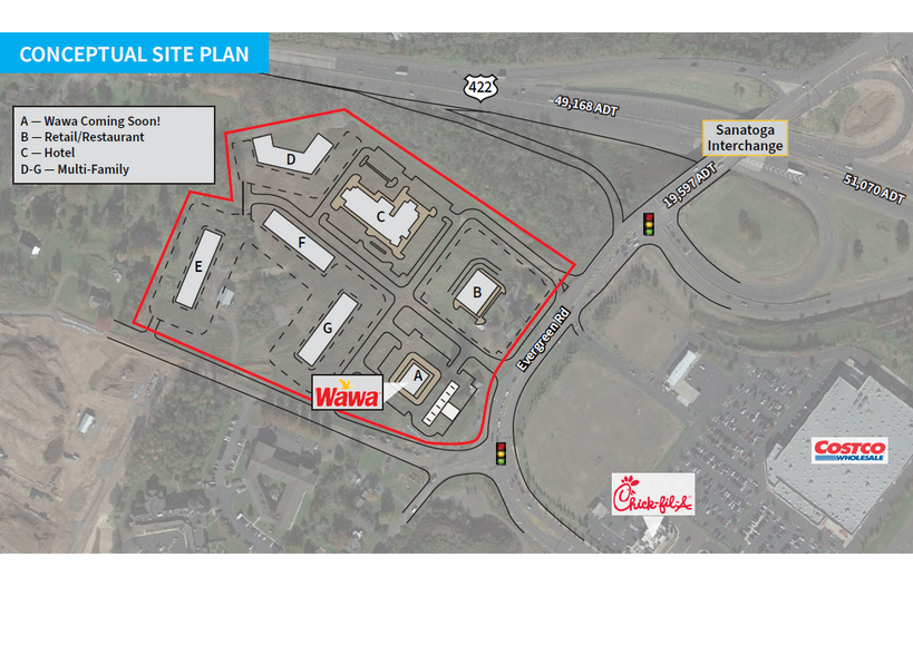 Route 422 & Evergreen Rd, Pottstown, PA for sale - Building Photo - Image 1 of 2