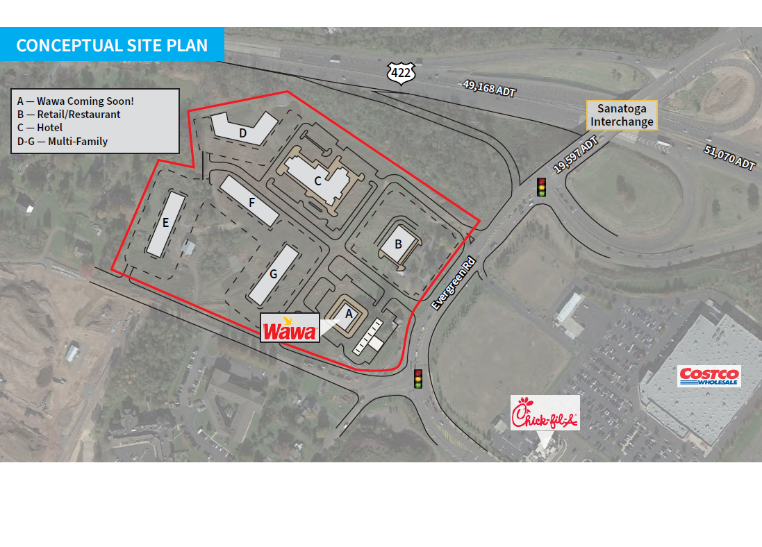 Route 422 & Evergreen Rd, Pottstown, PA à vendre Photo du bâtiment- Image 1 de 2