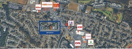 609 High St, Mount Holly, NJ - Aérien Vue de la carte