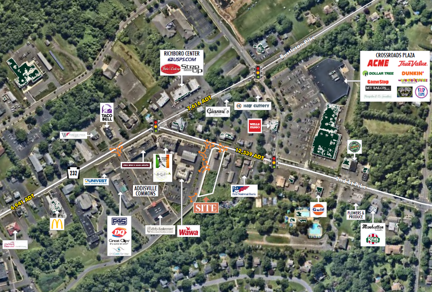 862 2nd Street Pike, Richboro, PA for lease - Aerial - Image 2 of 3