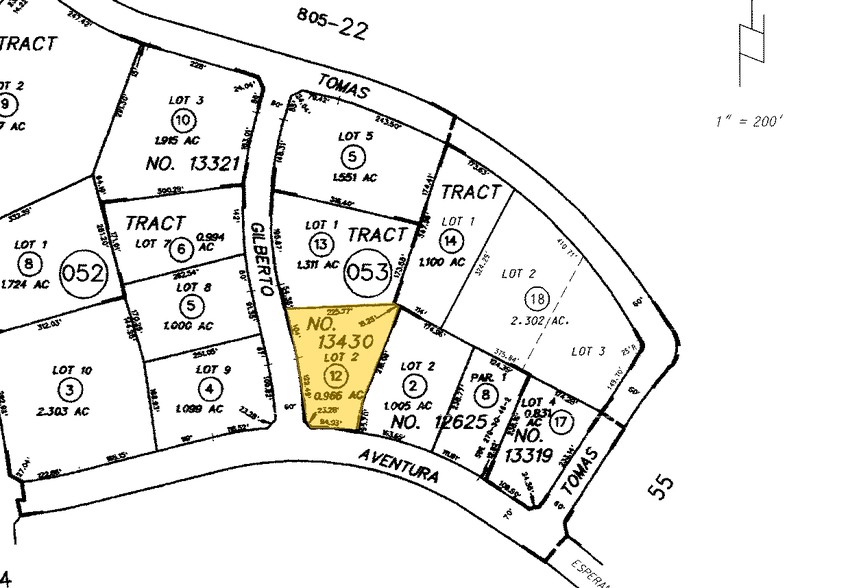 22412 Gilberto, Rancho Santa Margarita, CA for sale - Plat Map - Image 2 of 3