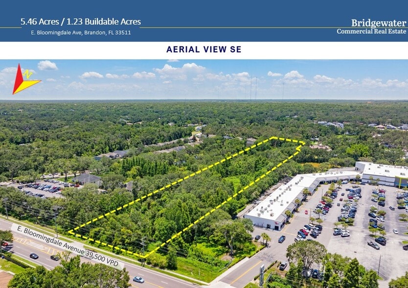 E Bloomingdale Ave, Brandon, FL for sale - Aerial - Image 2 of 7