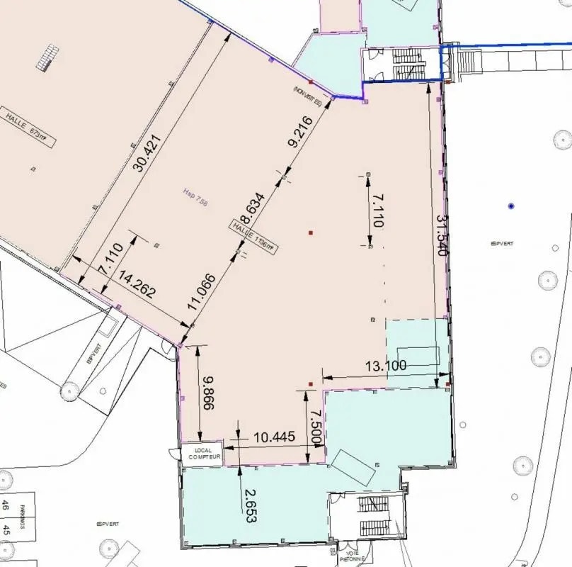 Bureau dans Goussainville à louer Plan d’étage- Image 1 de 2