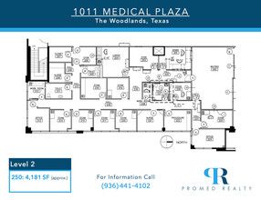 1011 Medical Plaza, The Woodlands, TX à louer Plan d’étage- Image 1 de 1