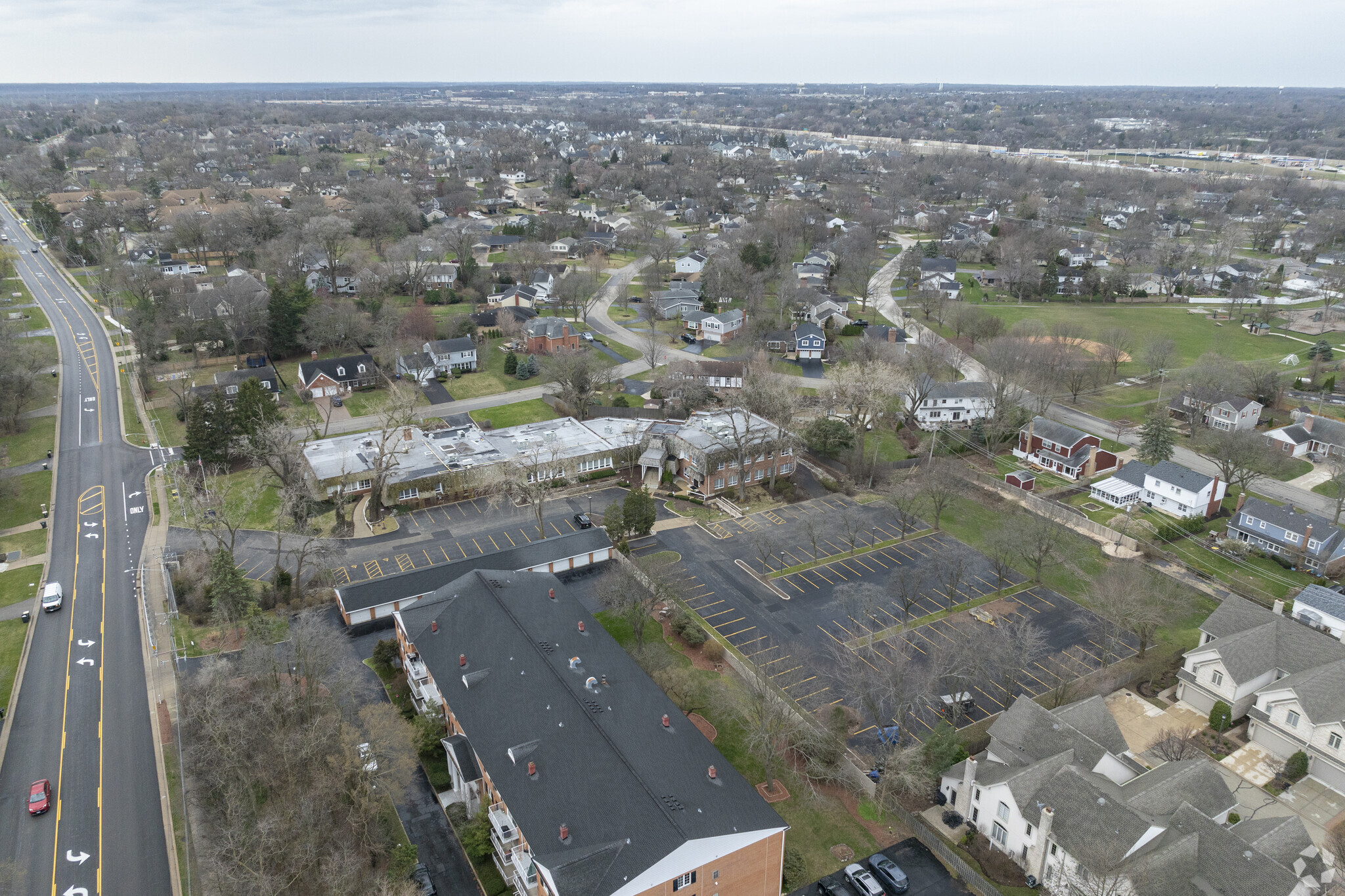 5600 S Wolf Rd, Western Springs, IL for sale Aerial- Image 1 of 4