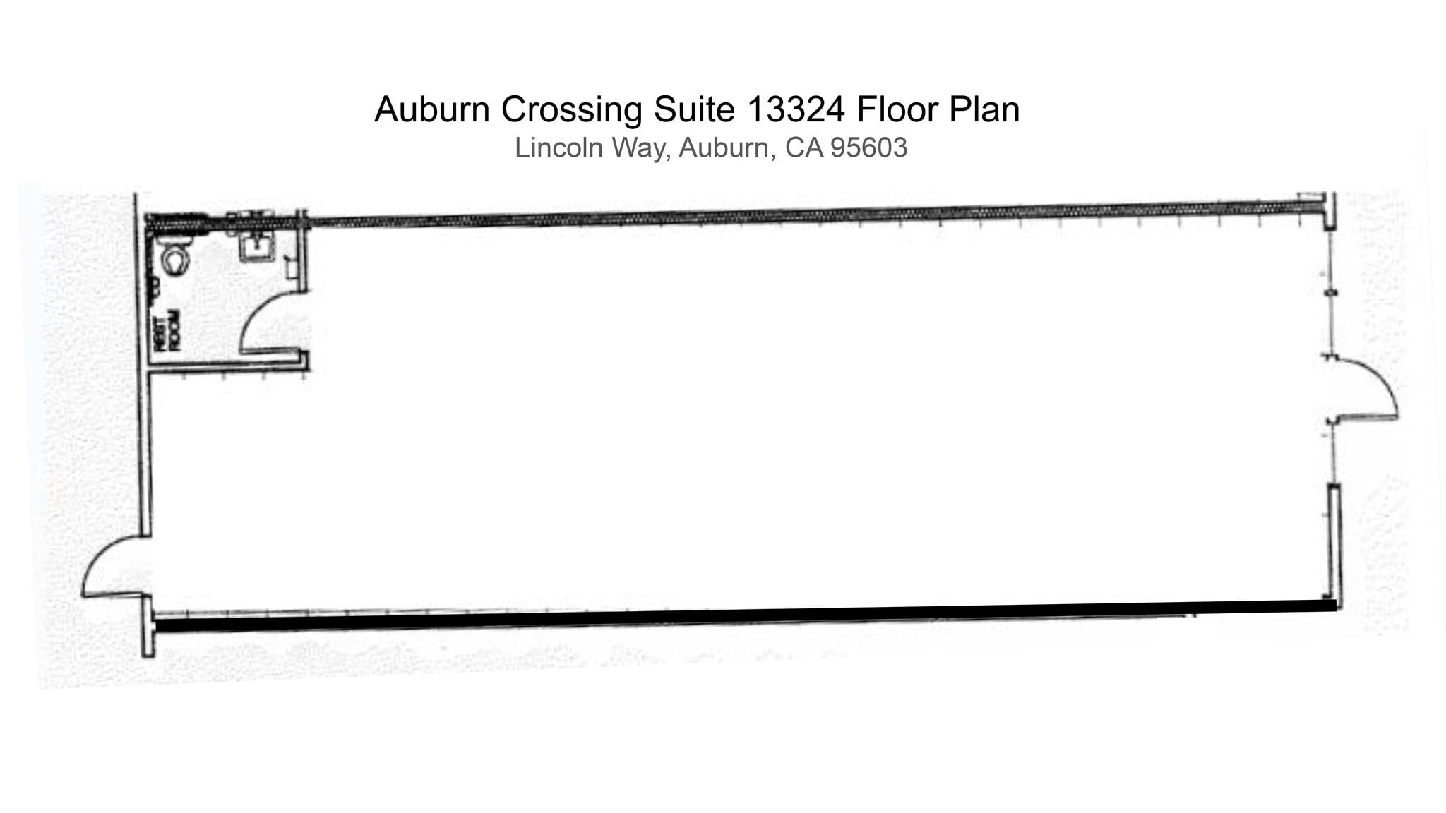 13348-13354 Lincoln Way, Auburn, CA à louer Plan de site- Image 1 de 2