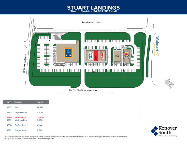 3801 SE Federal Hwy, Stuart, FL à louer - Plan de site - Image 1 de 3