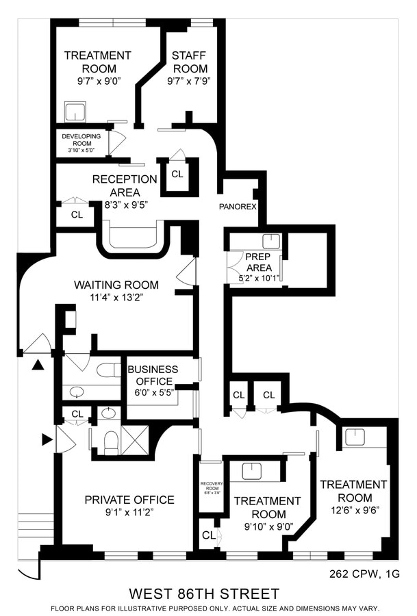 262 Central Park W, New York, NY 10024 - Unit 1G -  - Floor Plan - Image 1 of 5