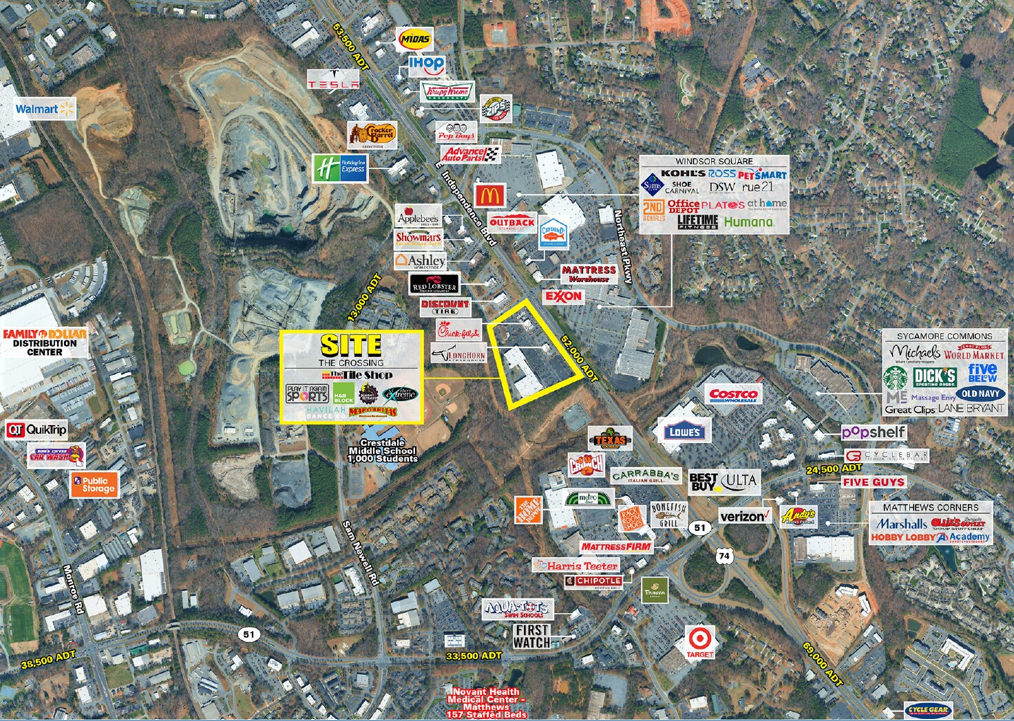 10046 E Independence Blvd, Matthews, NC for lease Primary Photo- Image 1 of 5