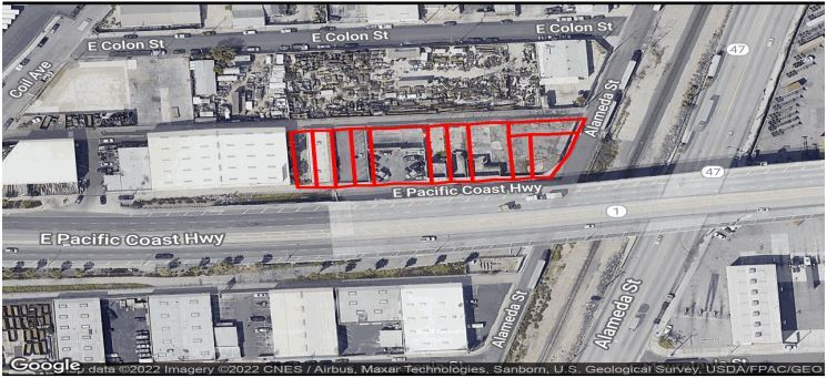 1707 E Pacific Coast Hwy, Wilmington, CA for sale Aerial- Image 1 of 2