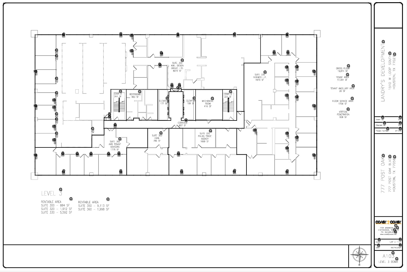 777 Post Oak Blvd, Houston, TX à louer Plan d’étage- Image 1 de 1