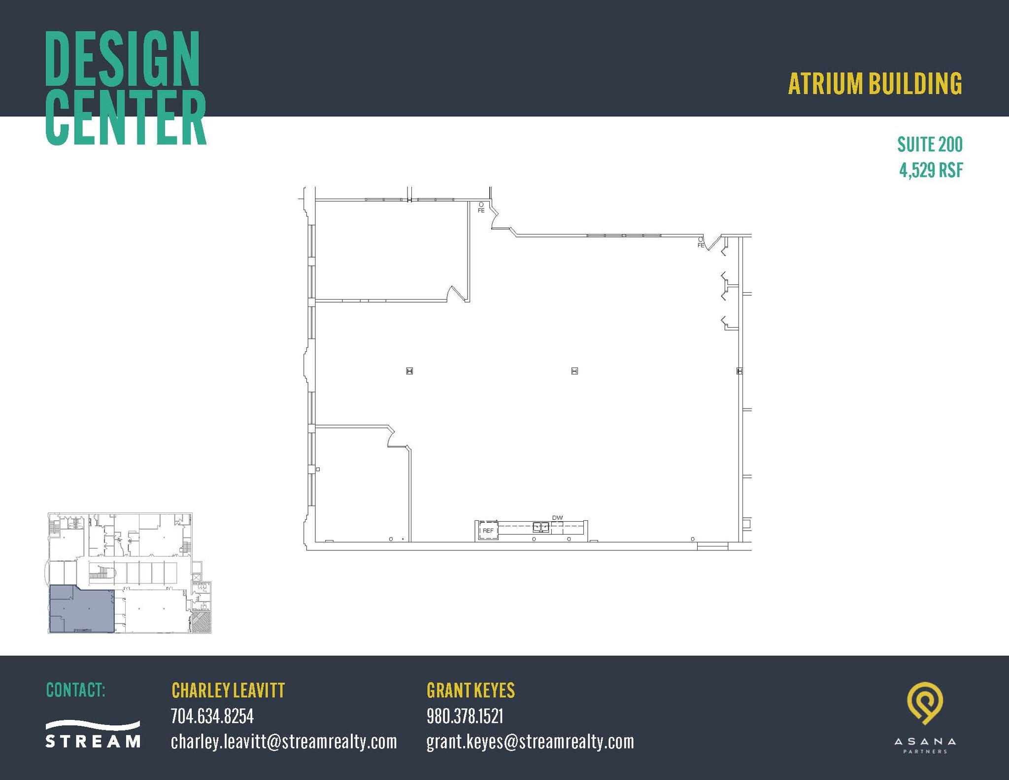 127 W Worthington Ave, Charlotte, NC à louer Plan d’étage- Image 1 de 1