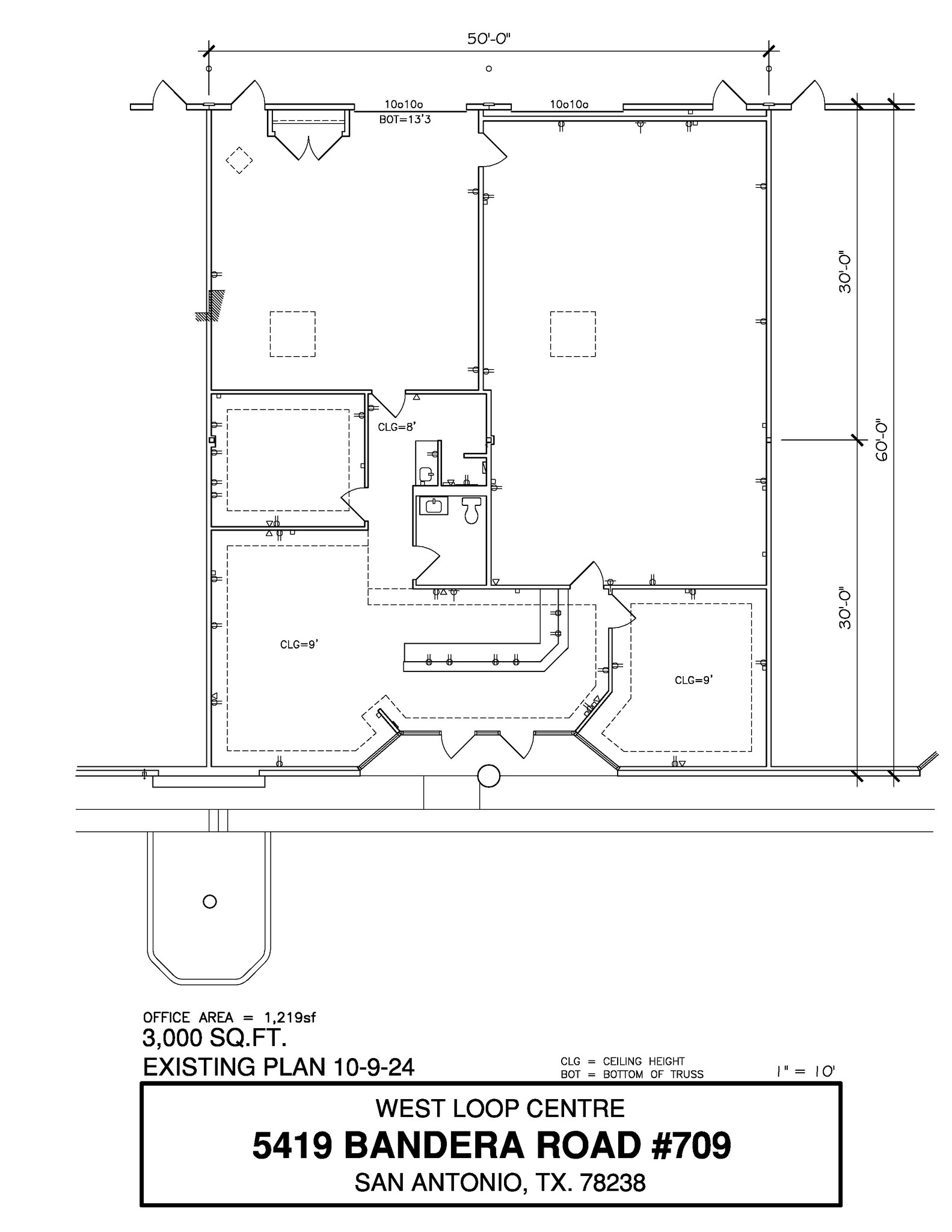 5407-5419 Bandera Rd, San Antonio, TX à louer Plan d  tage- Image 1 de 1