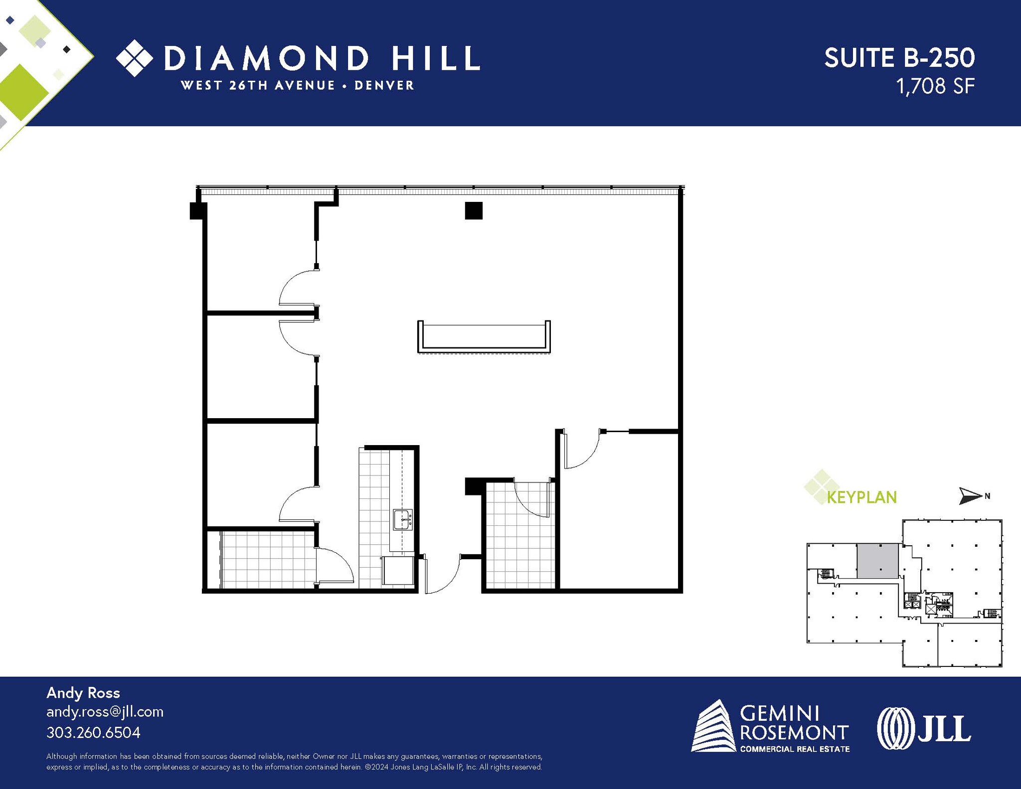 2490 W 26th Ave, Denver, CO à louer Plan d’étage- Image 1 de 2