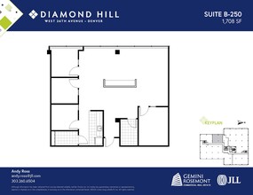 2490 W 26th Ave, Denver, CO à louer Plan d’étage- Image 1 de 2