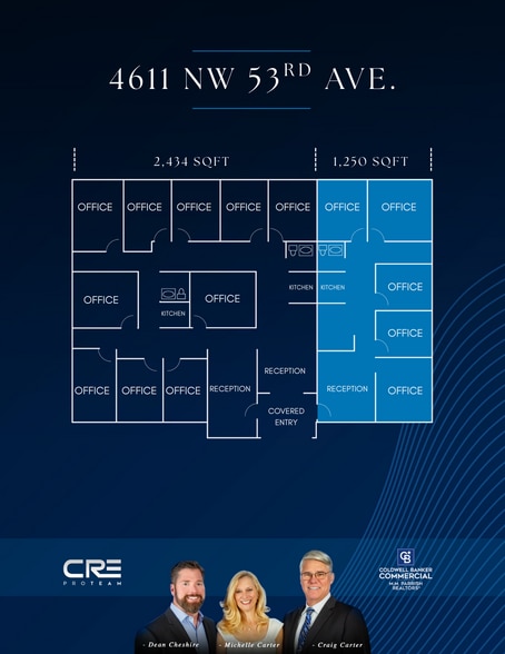 4611 NW 53rd Ave, Gainesville, FL for lease - Floor Plan - Image 2 of 17