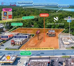 6400 Roswell Rd, Sandy Springs, GA - aerial  map view