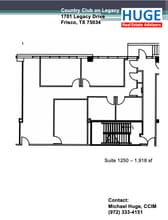 1701 Legacy Dr, Frisco, TX à louer Plan d’étage- Image 1 de 1