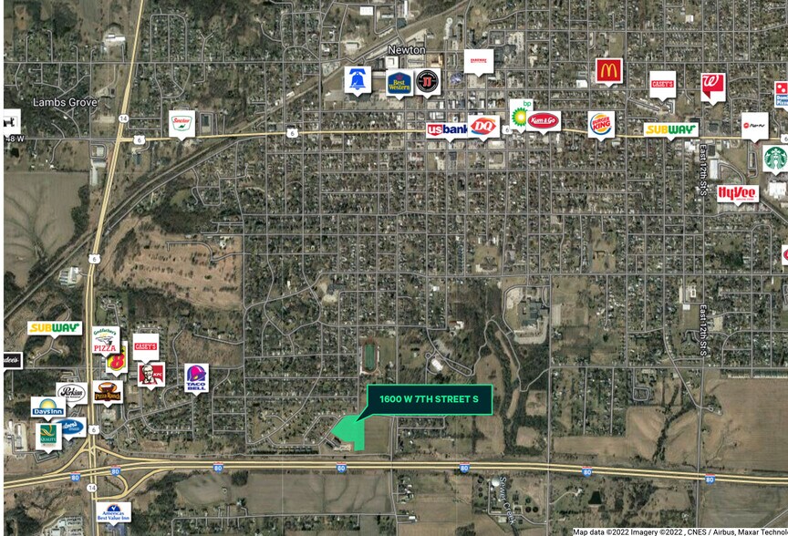 1600 7th, Newton, IA à vendre - Aérien - Image 2 de 4