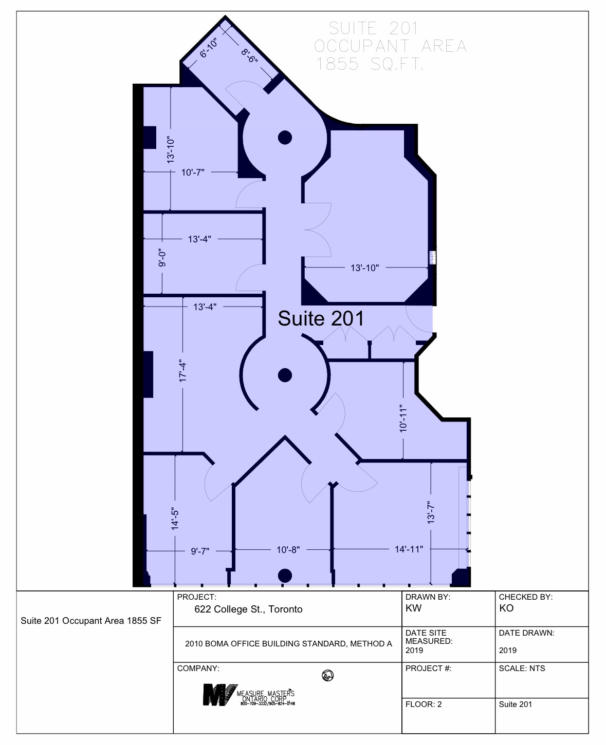 622 College St, Toronto, ON for lease Floor Plan- Image 1 of 14