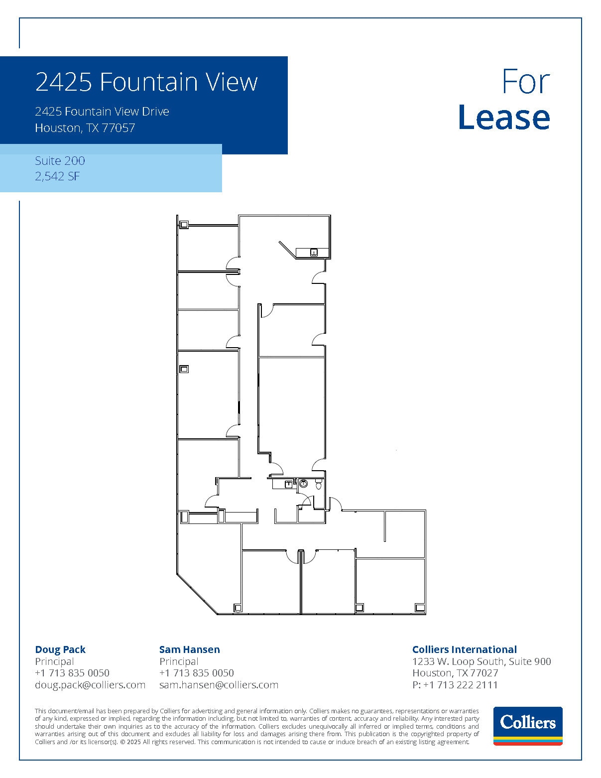 2425 Fountain View Dr, Houston, TX for lease Floor Plan- Image 1 of 1