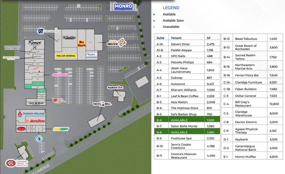 3240 Chili Ave, Rochester, NY à louer - Plan de site - Image 2 de 14