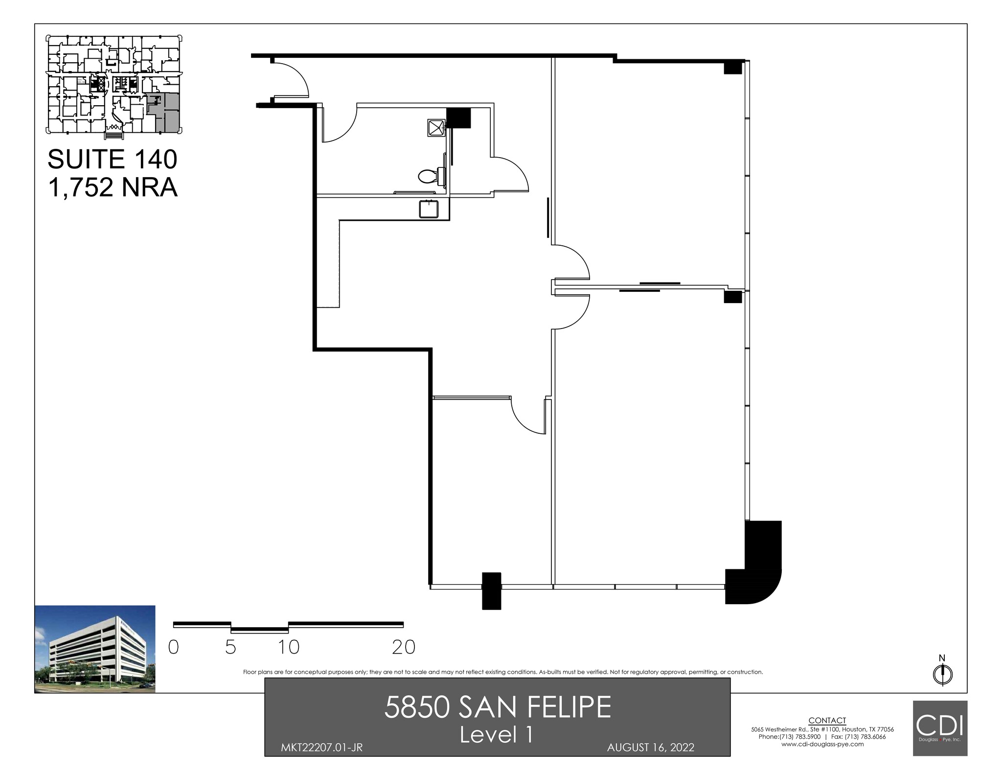 5850 San Felipe St, Houston, TX à louer Plan de site- Image 1 de 1