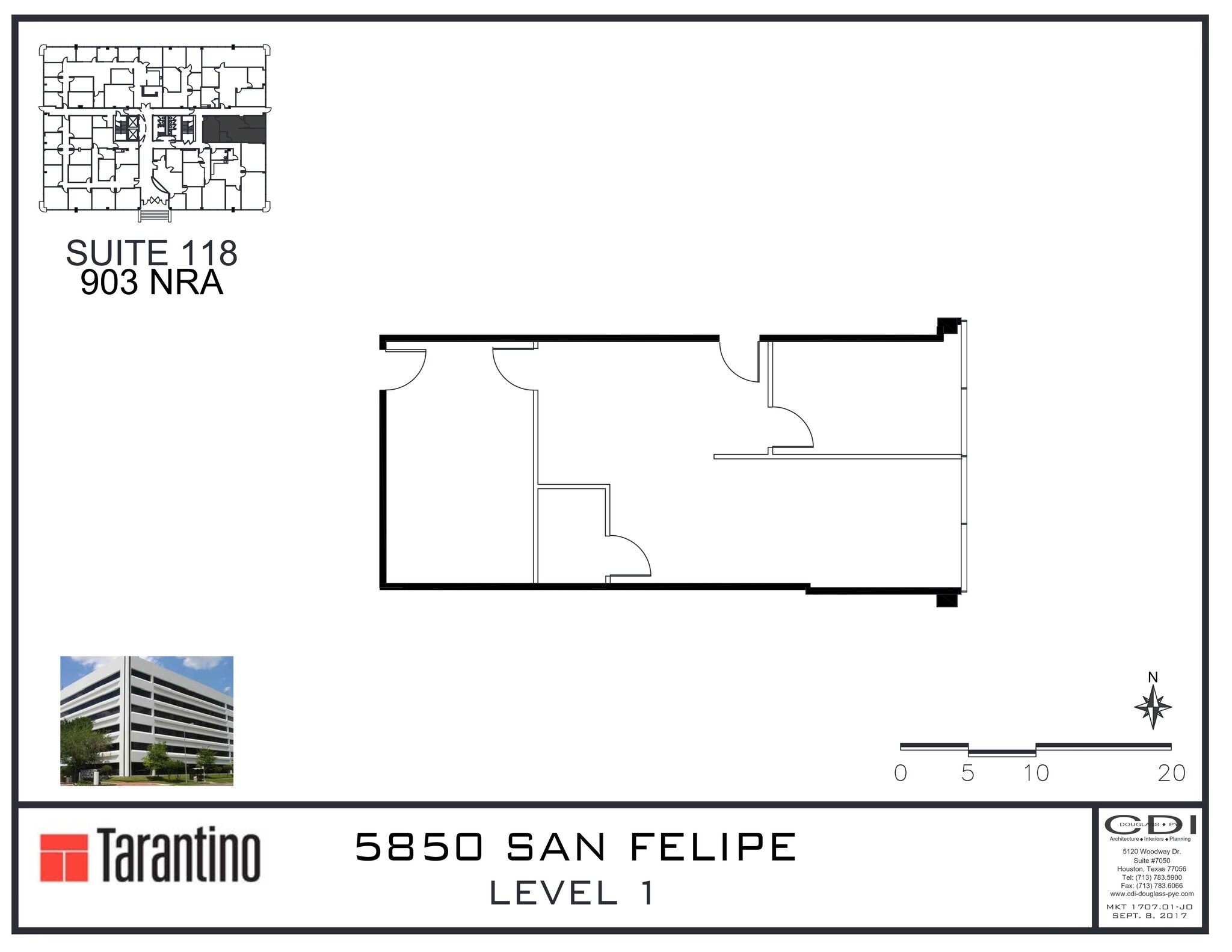 5850 San Felipe St, Houston, TX à louer Plan de site- Image 1 de 1