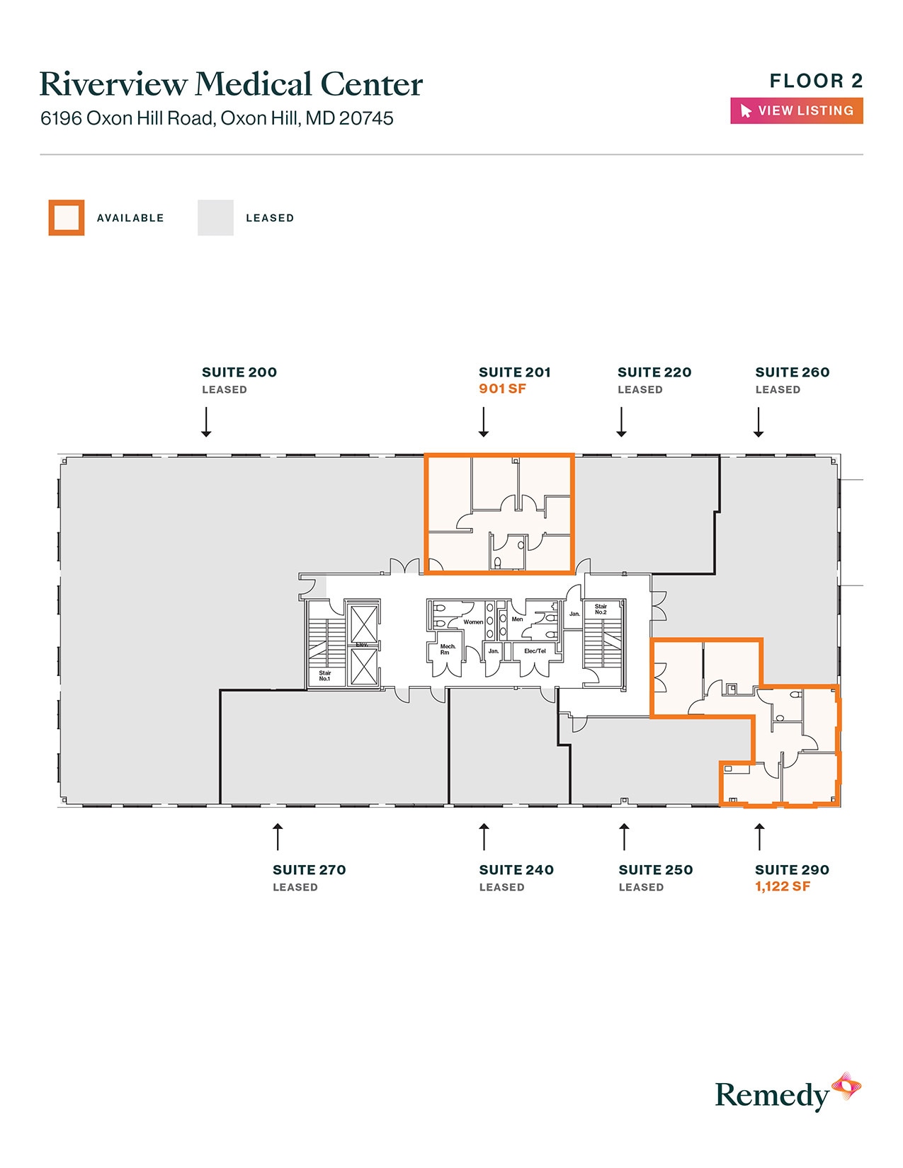 6196 Oxon Hill Rd, Oxon Hill, MD à louer Plan d’étage- Image 1 de 1