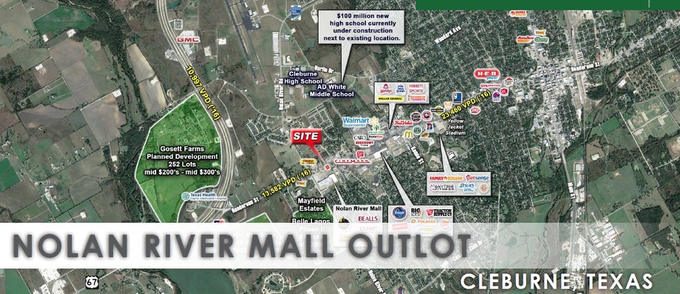 Nolan River Mall Outlot, Cleburne, TX à louer - A rien - Image 3 de 3